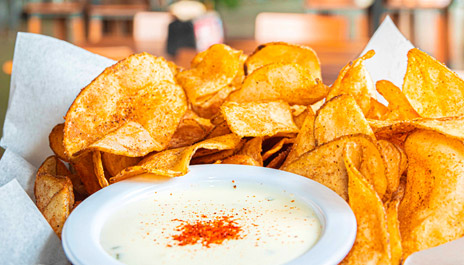 Old Bay Kettle Chips & Queso